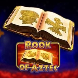 Book of Aztec logo by Amatic Industries at Lanista Casino