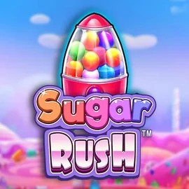 Sugar Rush slot logo by Pragmatic Play at Lanista Casino